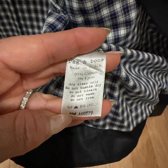 Rag & Bone 3/4 sleeve sateen military jacket 6 - Picture 11 of 13